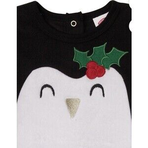 Holiday Time Penguin Pajama Sleeper For Infants Size 18M